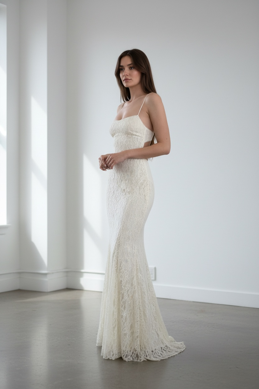 Cream Celeste Dress