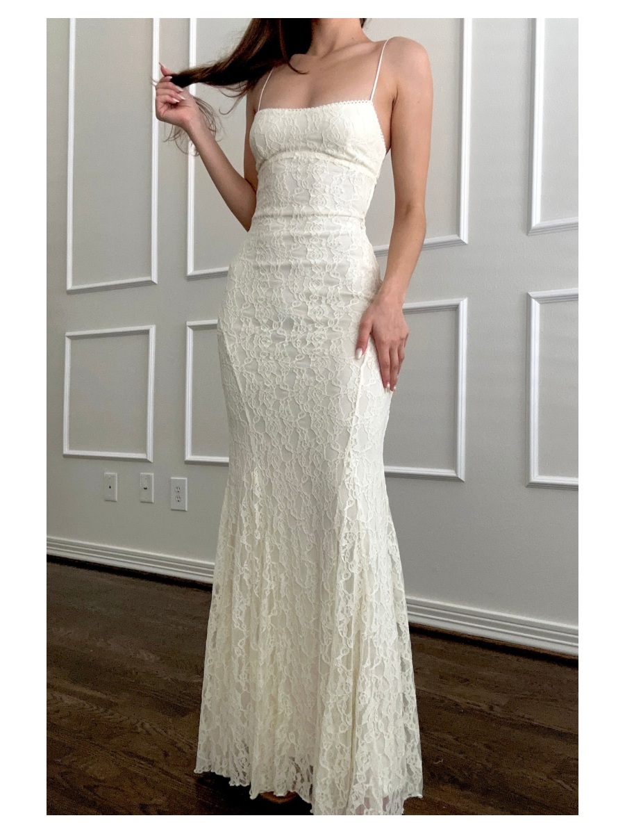 Cream Celeste Dress