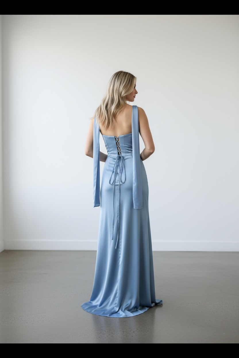 Azure Elegance Gown