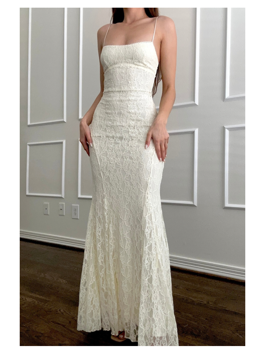 Cream Celeste Dress