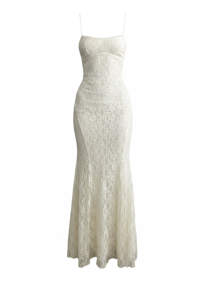 Cream Celeste Dress