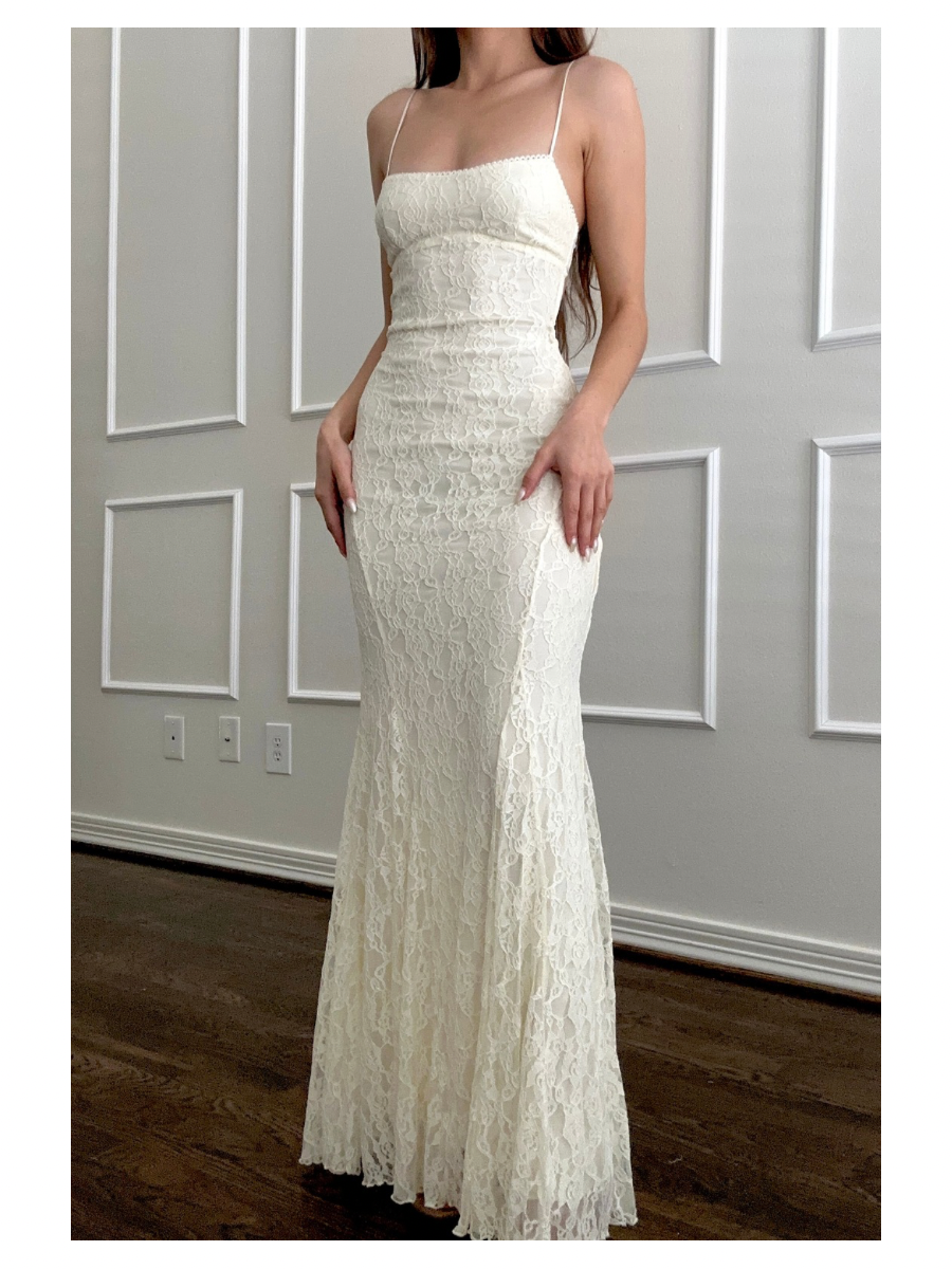 Cream Celeste Dress