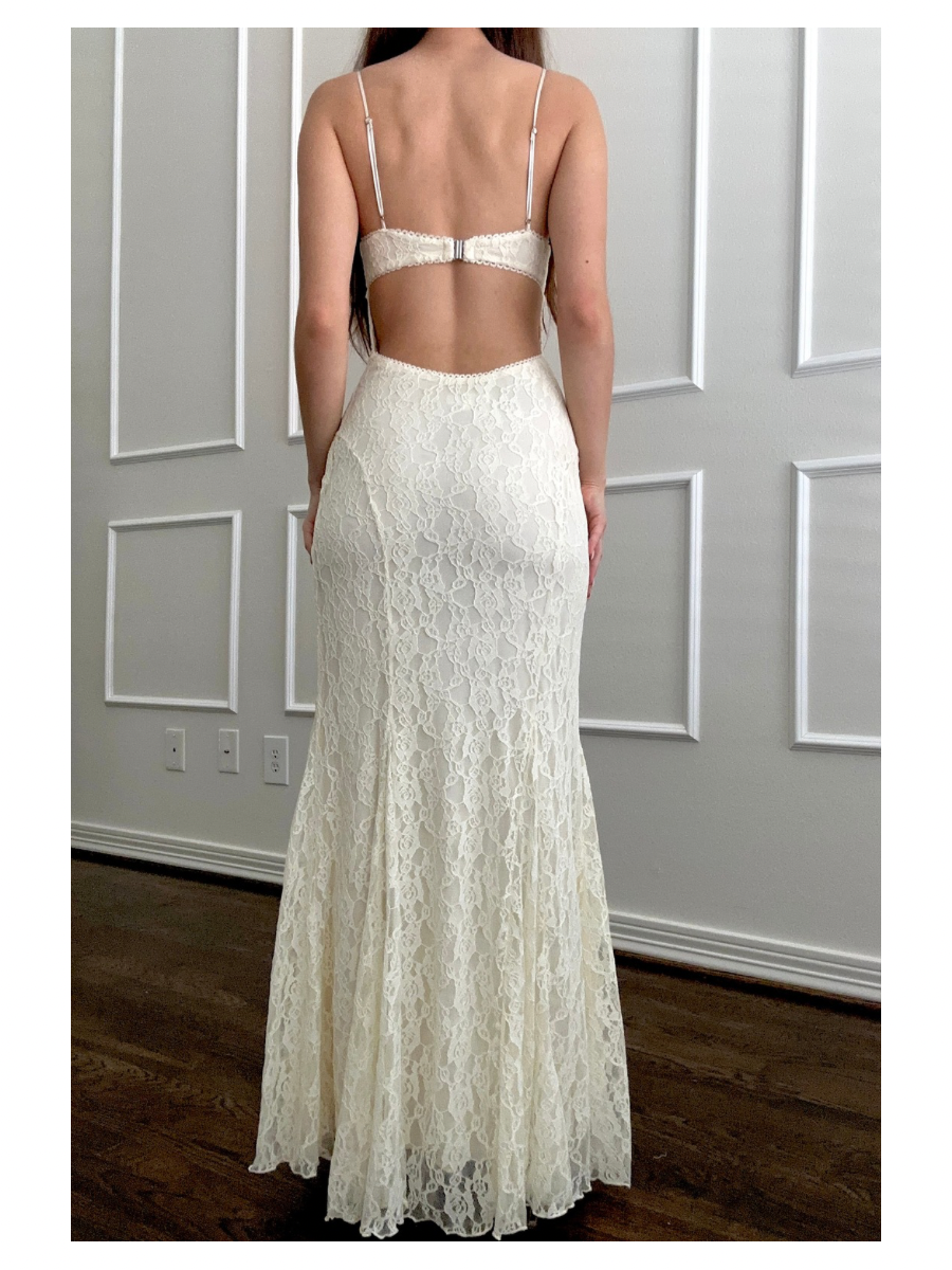 Cream Celeste Dress