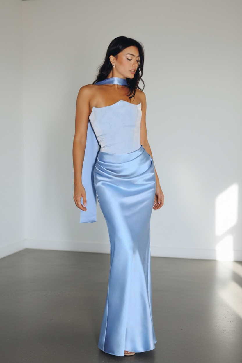 Azure Elegance Gown
